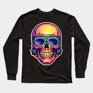 Skull Music Dj Long Sleeve T-Shirt